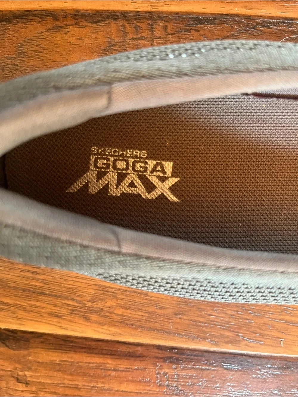 Skechers Charcoal Slip-On Knit Ballet Flats/GoGaMax - Size 8.5